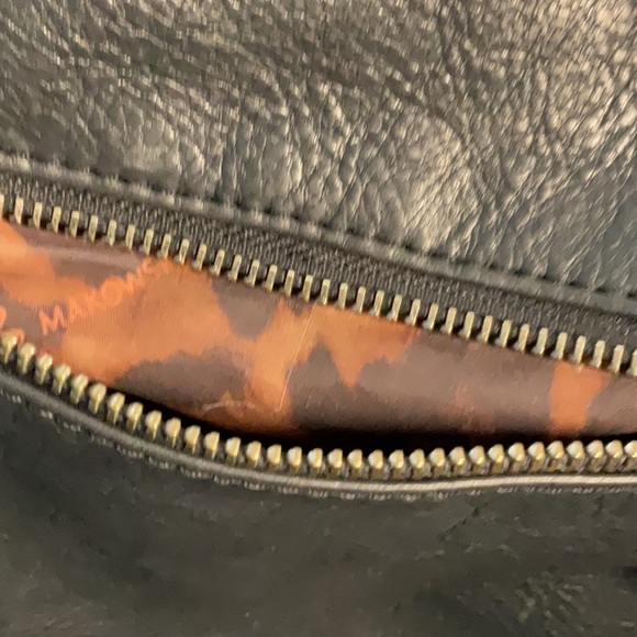 B Makoesky Black Hobo Bag with Slouchy Shape and Thick Strap - Picture 4 of 9